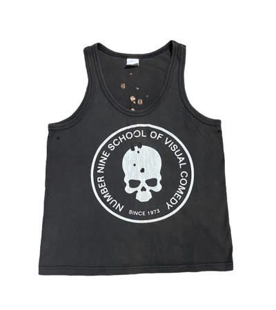 Pre-owned Number N Ine X Takahiromiyashita The Soloist Og Number Nine School Of Visual Comedy Tank Top Size 1 In Brown