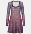 MISSONI KNITTED LAMÉ MINIDRESS