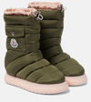 Moncler Gaia Pocket Padded Snow Boots In Blue