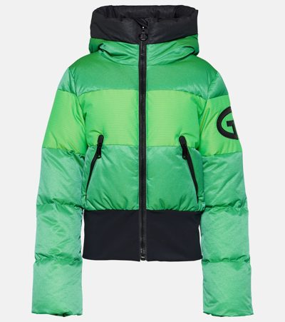 Goldbergh Fever Down Ski Jacket In 6150 Flash Green