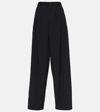 The Row Rufus Wool Wide-leg Pants In Black