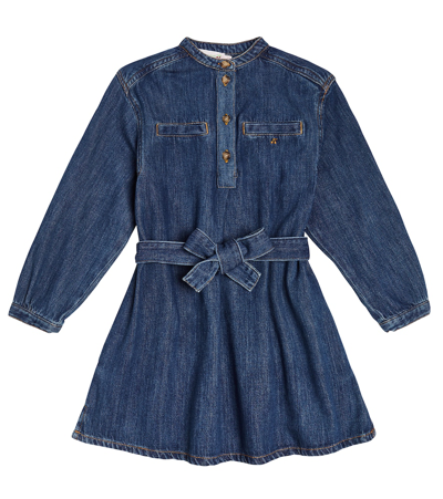 Bonpoint Kids' Dana Denim Dress In Blue