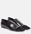 TOTÊME LEATHER AND CALF HAIR LOAFERS