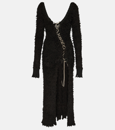 Didu Asymmetric Maxi Dress In Black