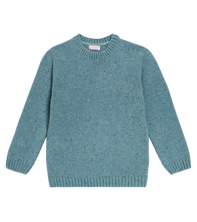 La Coqueta Kids' Bromo Wool-blend Jumper In Blue