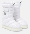 Moncler Gaia Quilted Nylon Pocket Snow Boots In White