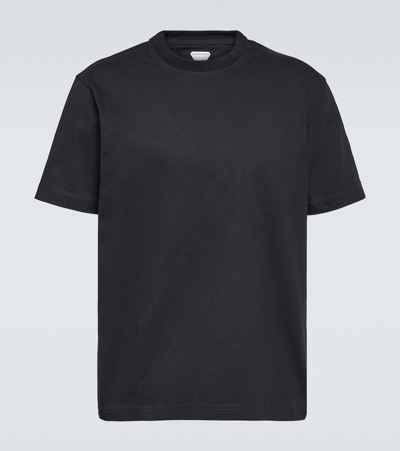 Bottega Veneta Sunrise Light Cotton Jersey T-shirt In Black