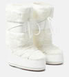 Moon Boot Icon Faux Fur And Faux Leather Snow Boots In White