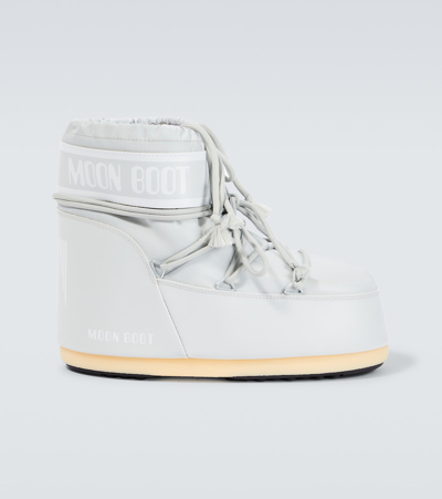 Moon Boot Icon Low Snow Boots In Silver