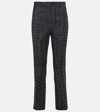 Missoni Zig Zag High-rise Cropped Pants In Black