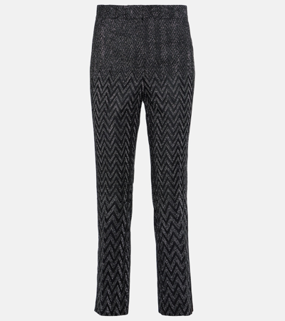 Missoni Zig Zag High-rise Cropped Pants In Multi-colored