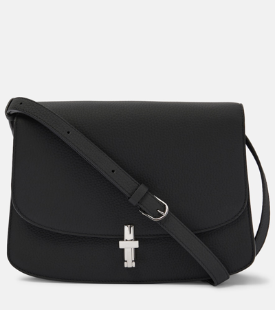 The Row Sofia 10 Leather Crossbody Bag In Black