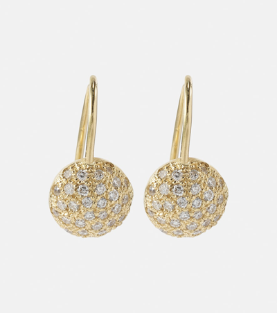 Ileana Makri Sphere 18kt Gold Earring With Diamonds