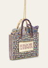 Baublebar 3d Bergdorf Goodman Shopping Bag Ornament In Silver