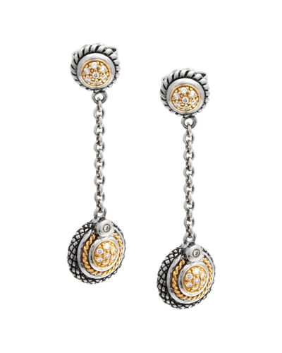 Andrea Candela Rodeo 18k & Silver 0.34 Ct. Tw. Diamond Earrings In Multi