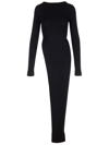 Rick Owens Long Drape Top In Black