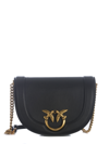 Pinko Love Round Click Classic Bag In Nero