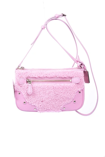 Coach Logo Strap Satchel In Pink