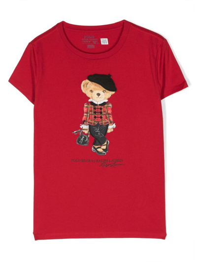 Polo Ralph Lauren Kids' Bearsscn Knit Shirts T In Red