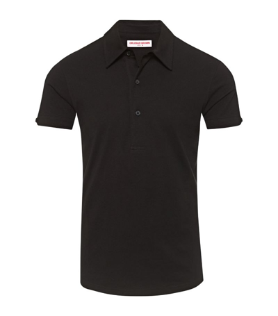 Orlebar Brown Maranon Polo In Black