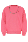 Ambush Dark Pink Embroidered Logo Sweatshirt In Rose