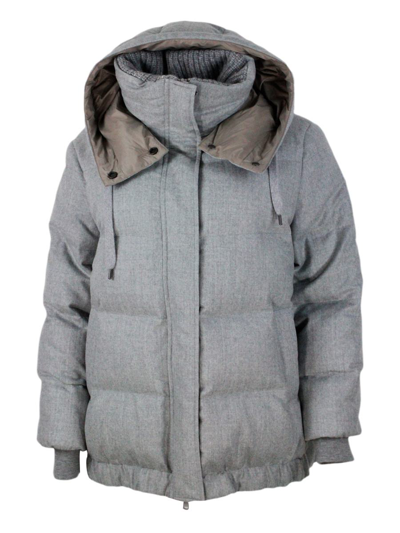 Brunello Cucinelli Coats In Grey