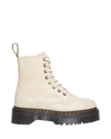 Dr. Martens' Jadon Iii Boot Pisa Leather Platforms Boots In Taupe