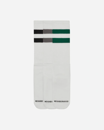 Neighborhood Classic 3-pack Long Socks In White