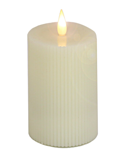 Hgtv 3in Georgetown Real Motion Flameless Led Candle In Ivory
