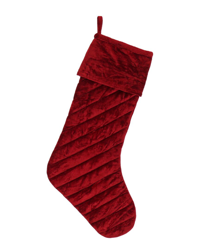 Hgtv 10in Quilted Stocking In Red