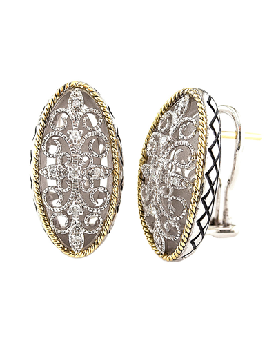 Andrea Candela Andalucia 18k & Silver 0.11 Ct. Tw. Diamond Earrings