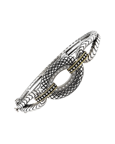 Andrea Candela Lazo 18k & Silver 0.09 Ct. Tw. Diamond Bangle