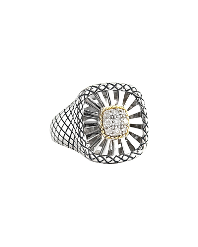 Andrea Candela Andréa Candela Diamante 18k & Silver 0.20 Ct. Tw. Diamond Ring
