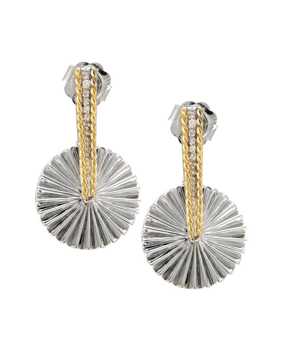 Andrea Candela Flamenco 18k & Silver 0.08 Ct. Tw. Diamond Earrings