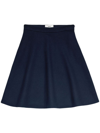 AMI ALEXANDRE MATTIUSSI AMI PARIS VIRING-WOOL BLEND A-LINE SKIRT