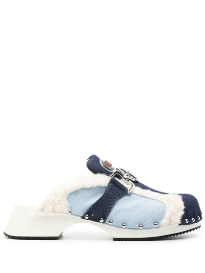 Ancuta Sarca Blue Denim Beetle Blue Denim Clogs