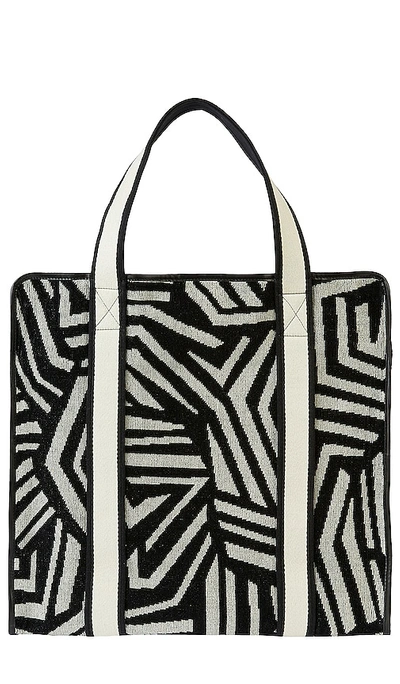 Missoni Abstract-pattern Terry-cloth Tote Bag In Rosso Multicolor