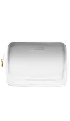 Stoney Clover Lane Clear Front Large Pouch In Blanc