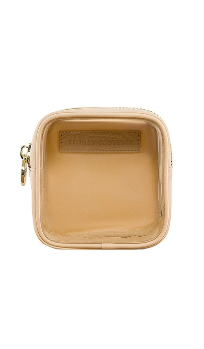 Stoney Clover Lane Clear Front Mini Pouch In Sand