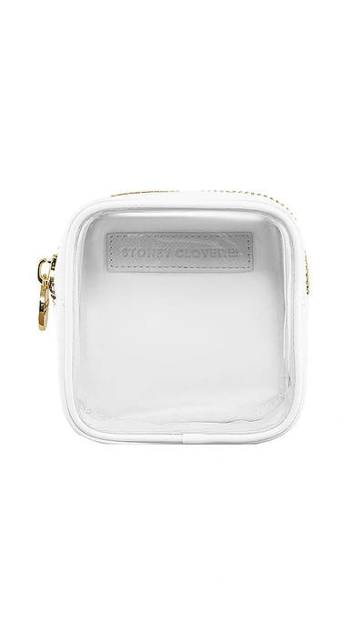 Stoney Clover Lane Clear Front Mini Pouch In Blanc