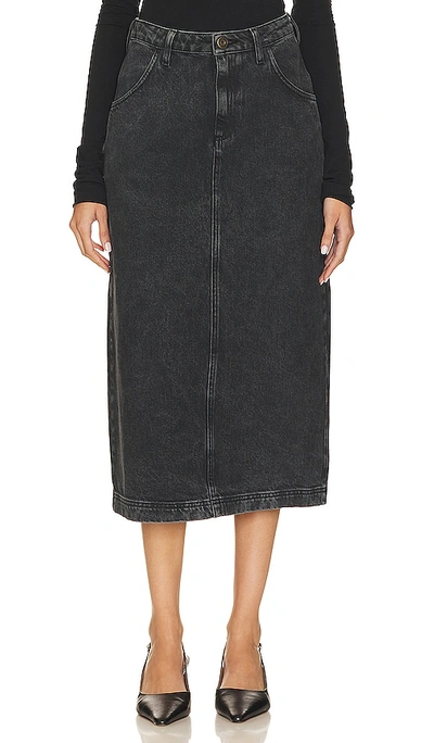 American Vintage Yopday Skirt In Black