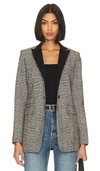 Rag & Bone Black Paloma Blazer In Black Plaid