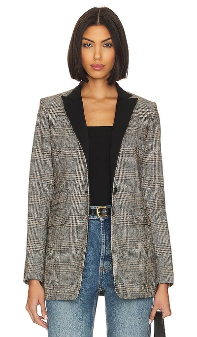 Rag & Bone Black Paloma Blazer In Black Plaid