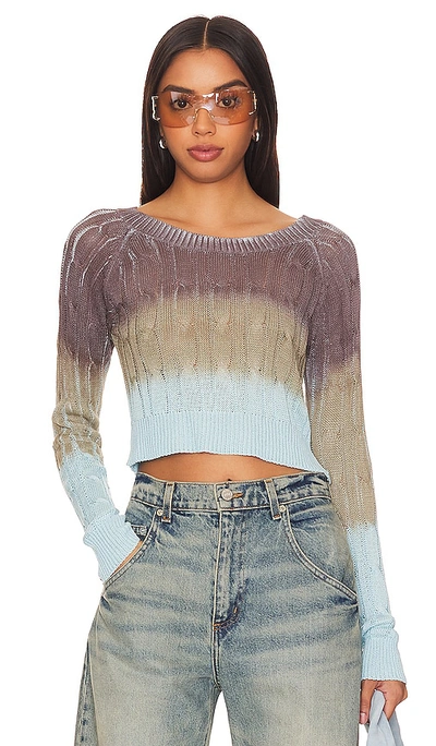 More To Come Viv Sweater In Brown Ombre
