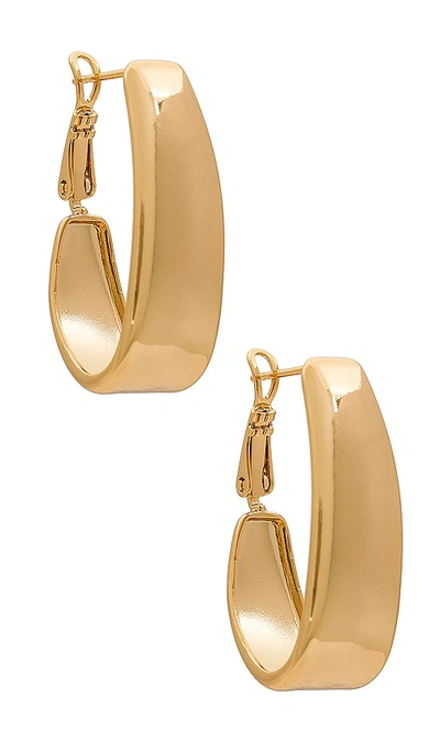 Ettika Oval Hoops In Gold