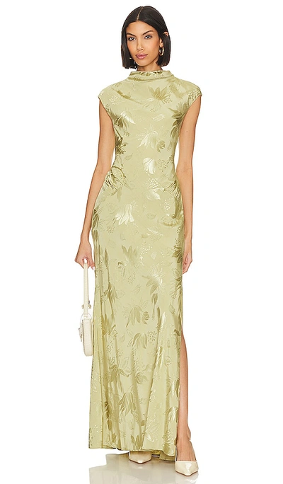 L'academie Avalon Maxi Dress In Sage