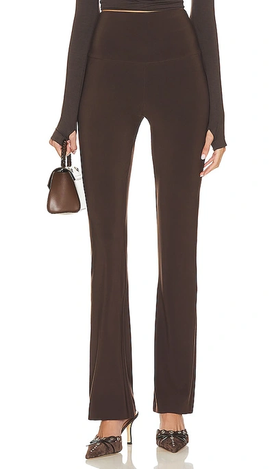 Norma Kamali Boot Pant In Chocolate