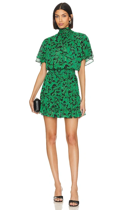 Misa Saffie Dress In Green