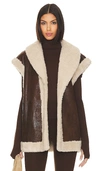 Simon Miller Jetz Vest In Chocolate