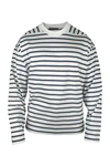 Loro Piana Men's Stripe Long-sleeve T-shirt In B_co_bleu